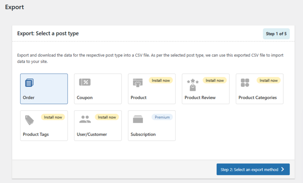 Order Export and Order Import for WooCommerce