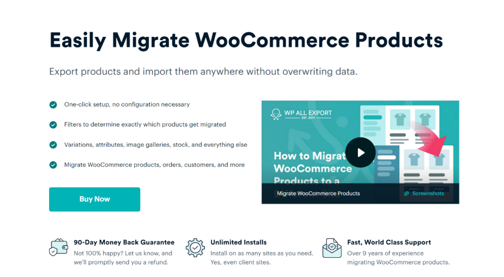 migrate WooCommerce products using WP All Export and WP All Import