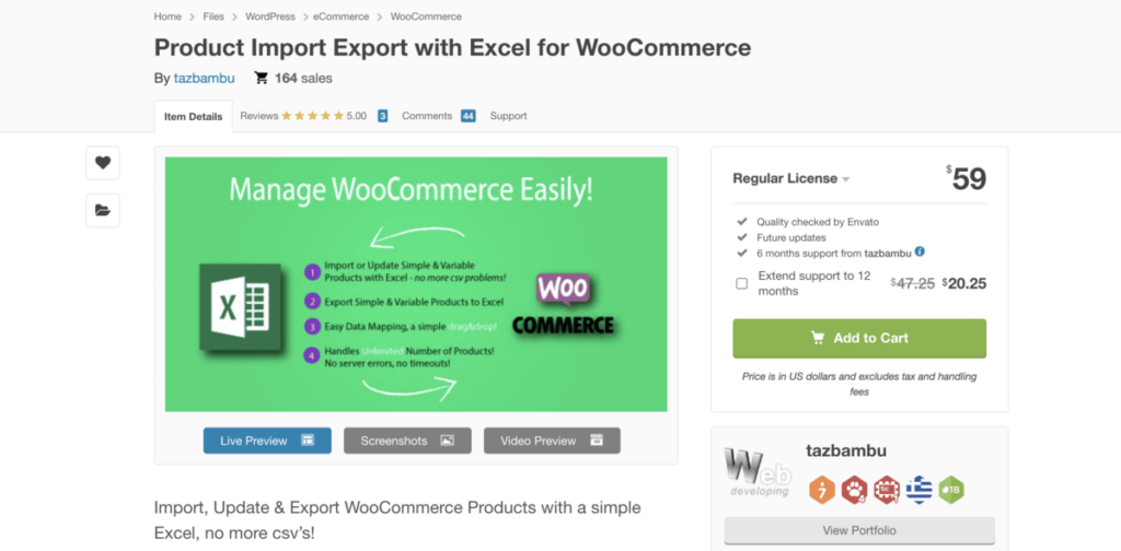 Product Import Export with Excel for WooCommerce