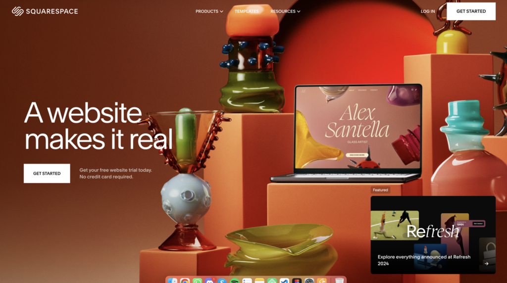 Squarespace Homepage