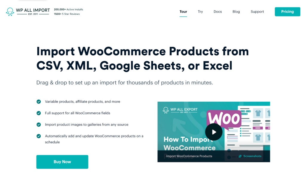 WP All Import - Bulk Import Products from XML, Excel, or CSV