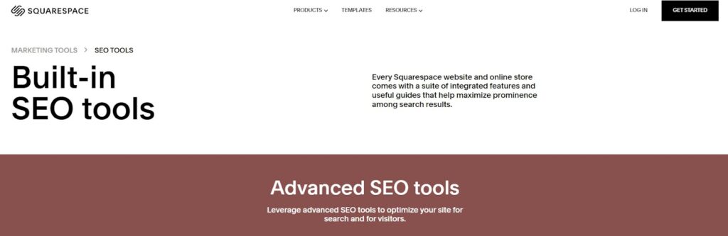 Squarespace SEO features