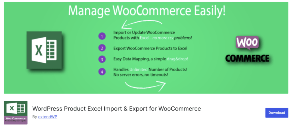 WordPress Product Excel Import & Export for WooCommerce