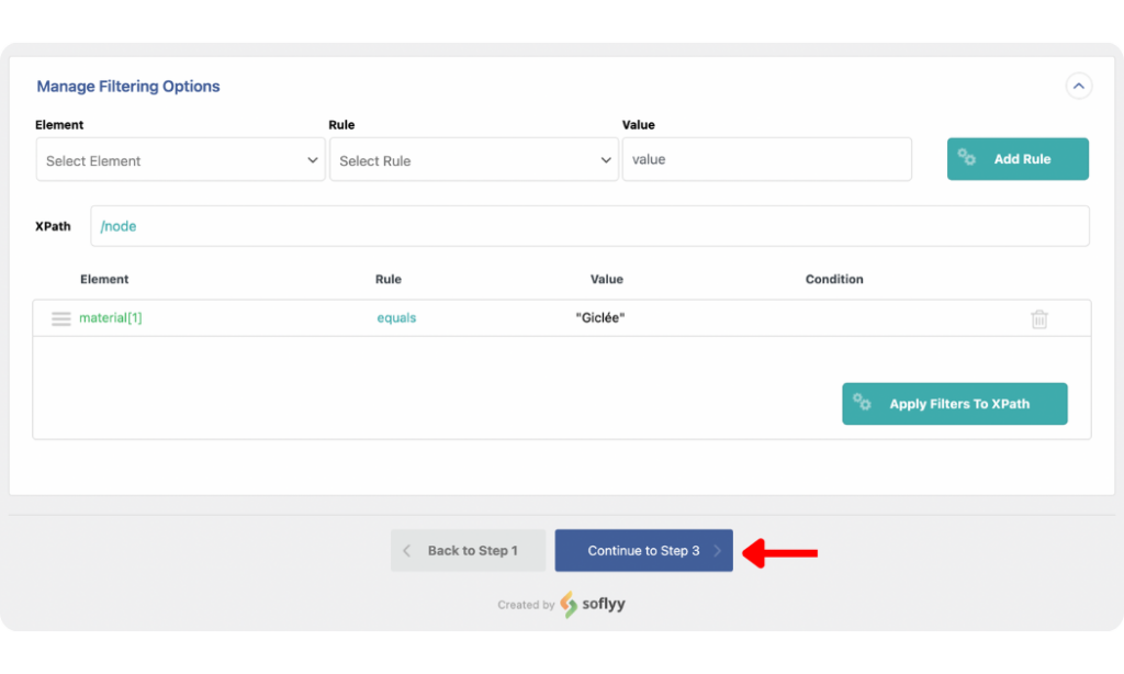 apply filters to the etsy product data