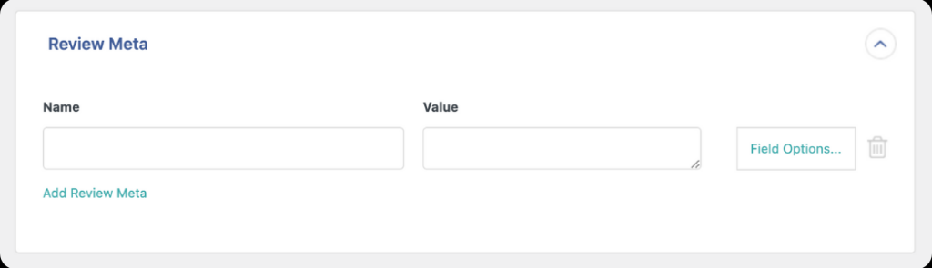 map product review custom fields