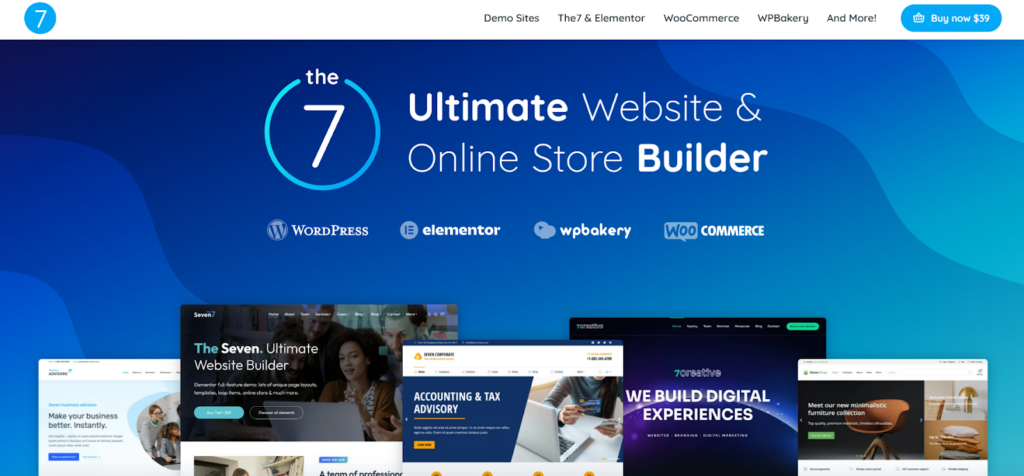 The7 homepage