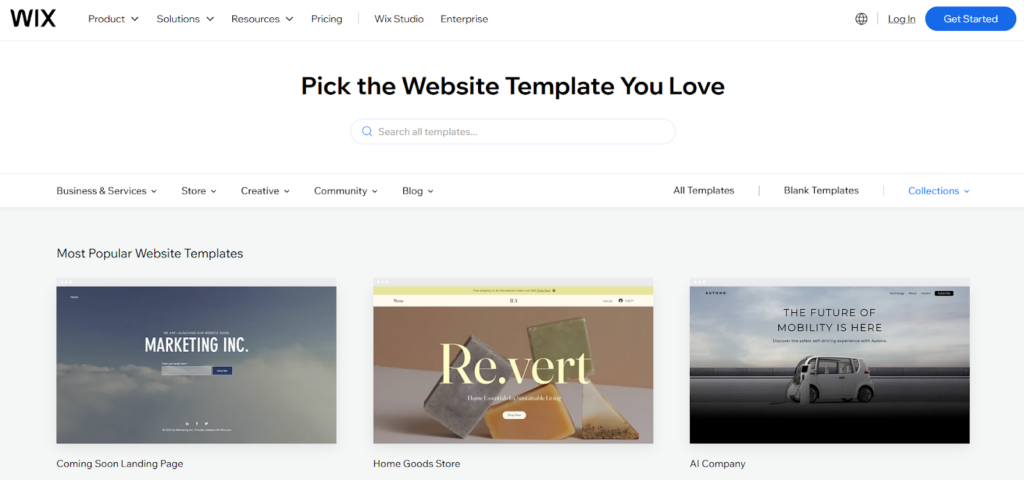 Wix templates