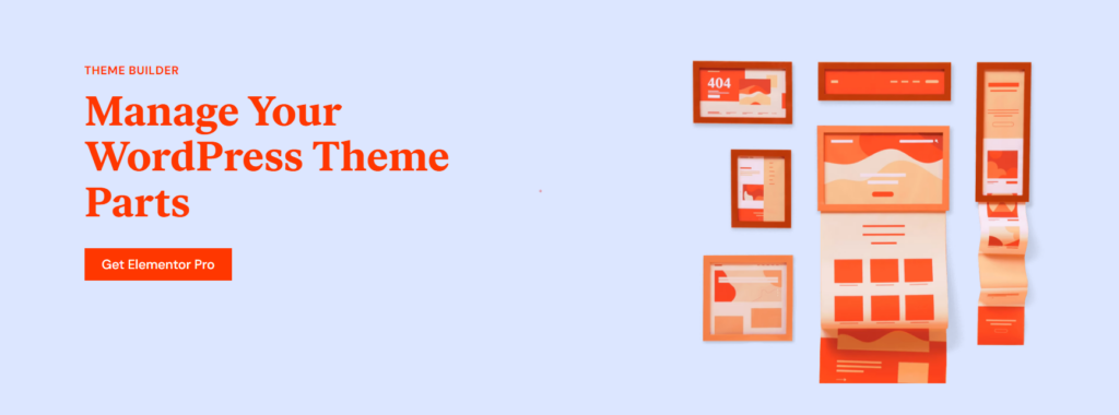 Elementor theme builder