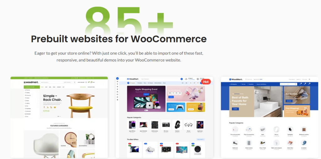 WoodMart WooCommerce demos