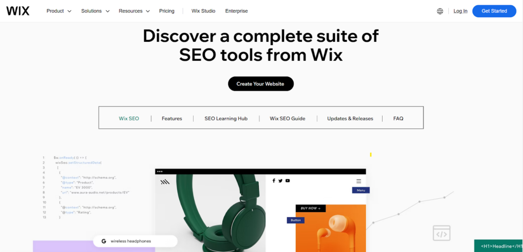 Wix SEO tools